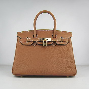 Hermes Birkin Handbag Tan With Gold Harware